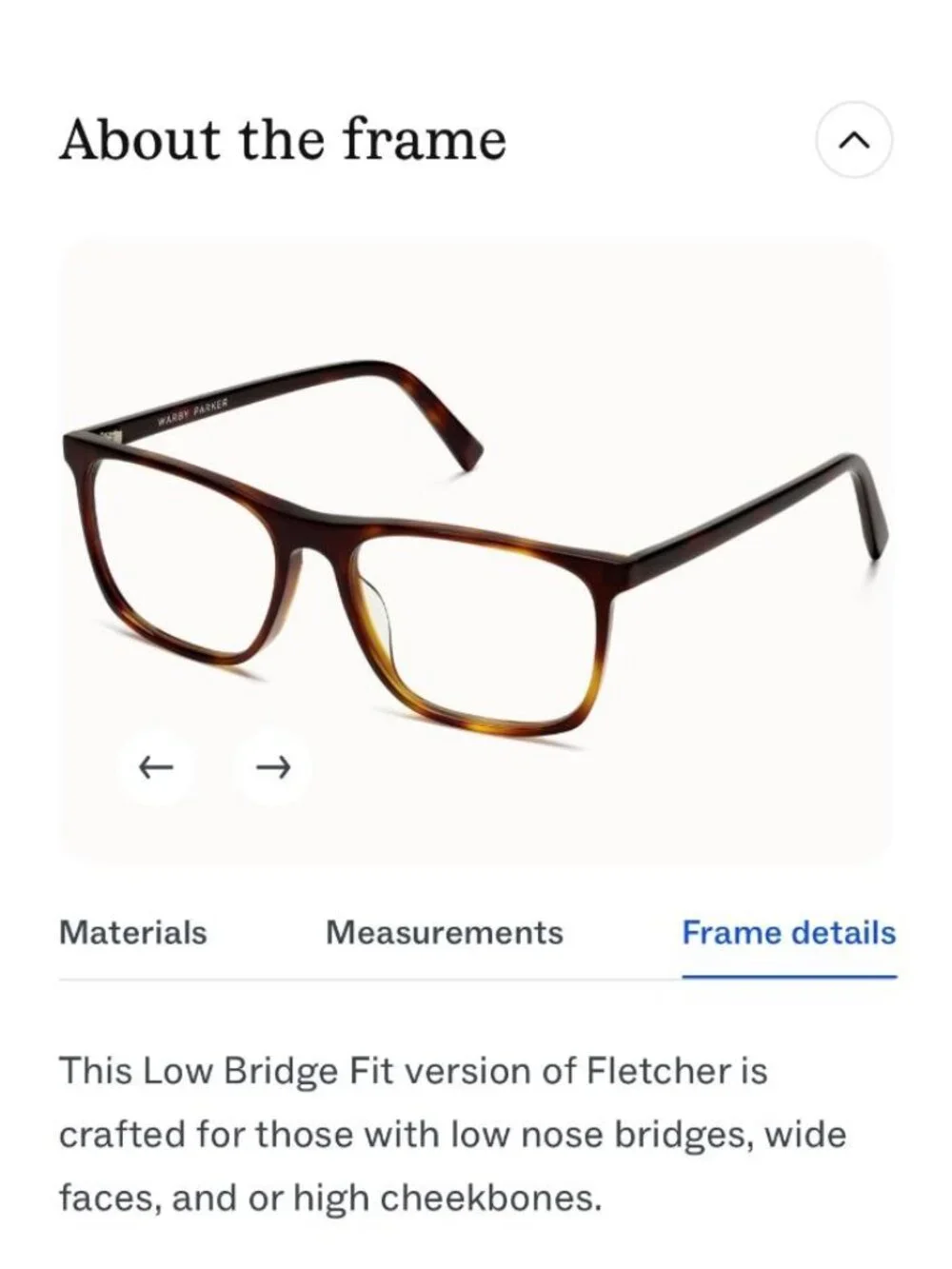 Warby Parker Fletcher Tortoiseshell Frames